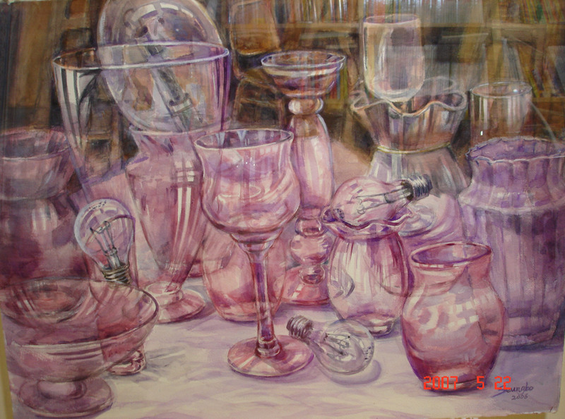 GLASS II | Watercolor on Paper | 75X56cm | 2007